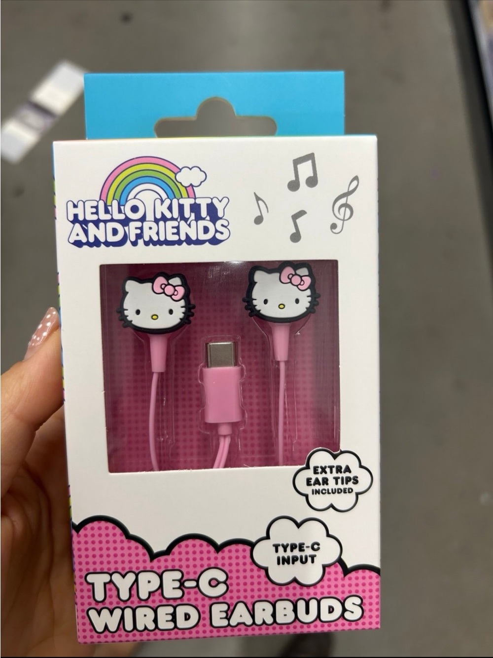 NWT Hello Kitty Type-C Wired Earbuds